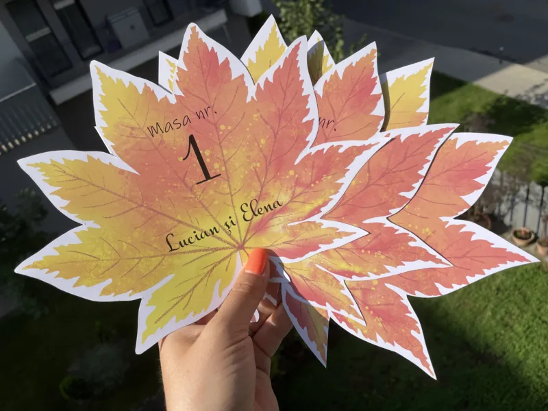 Meniu si Numar de masa - Autumn - imagine 4