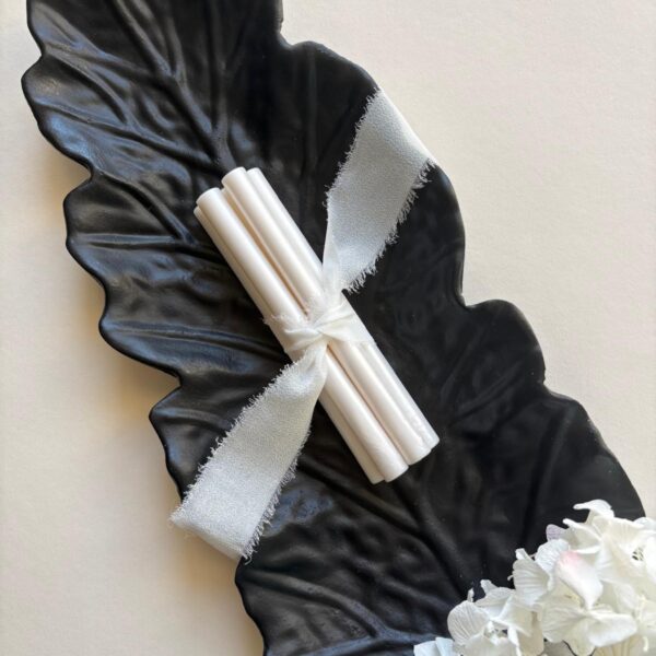 Baton de ceara pentru sigilii - Alb perlat